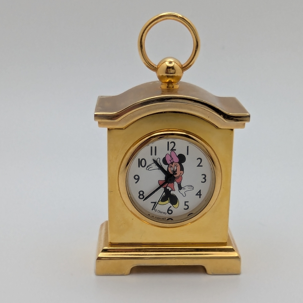 Gold Minnie Mouse Mantel Clock - Disney